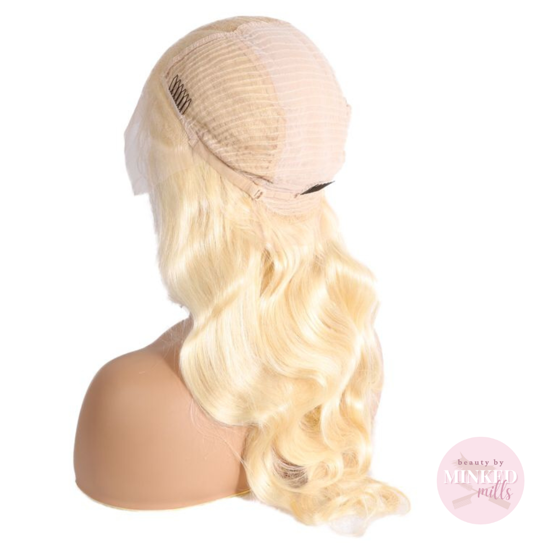 13x6 Platinum Blonde Full Lace Wigs